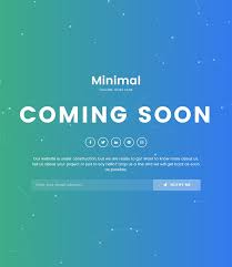 Minimal Coming Soon Maintenance Mode Html5 Css3 Bootstrap Template Free Download Coming Soon Template W Bootstrap Template Templates Templates Free Download