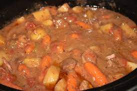 You could start it in your crockpot in the morning before you leave * you can use peas or other veggies, but i wanted to make a beef stew recipe as close to restaurant quality (and better than dinty moore any day) as. Classic Crock Pot Beef Stew Bad Day Be Gone Baking