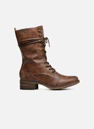 Dessus de la chaussure résistant à l'eau matière : Mustang Shoes Boots Jena Marron Bottes Chez Sarenza 345080
