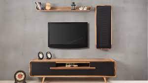 decorative ahsap tv unitesi mobilya tv duvari luks oturma odalari