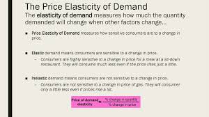 The price elasticity of demand is the percentage change in the quantity demanded of a good or service divided by the percentage change in the price. Elasticity Of Demand E Ppt Download