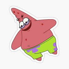 Trendy meme patrick star spongebob sticker vinyl sticker. Patrick Star Meme Stickers Redbubble