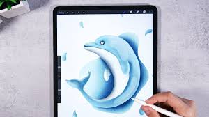 Pin By Heidi Muylaert On Delfiny In 2021 Procreate Ipad Pro Ipad Drawings Procreate Ipad