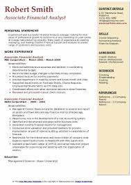 Bureau of labor statistics, the job outlook for financial analysts is tremendously positive. Associate Financial Analyst Resume Samples Qwikresume