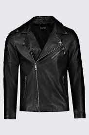 Men S Faux Leather Moto Jacket Boohoo Leather Jacket Men Cheap Leather Jacket Faux Leather Biker Jacket