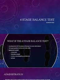 Image result for Four-Stage Balance Test