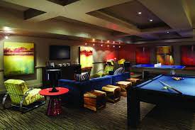 The Game Room At The Dancing Bear A New Kid Friendly Development In Aspen Colorado C Dancing Bear Game Room Family Game Room Design Rec Room