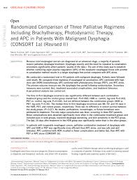 To quote mark zuckerberg, in a world that's changing really quickly, the only strategy that is guaranteed to fail is not taking risks. Pdf Randomized Comparison Of Three Palliative Regimens Including Brachytherapy Photodynamic Therapy And Apc In Patients With Malignant Dysphagia Consort 1a Revised Ii