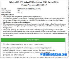 We did not find results for: Ki Kd Ips Kelas 9 Smp Mts K13 Revisi 2018 Soal Terbaru
