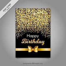 Includes one card and one envelope with a gold crown seal. Golden Birthday Card Images Free Vectors Stock Photos Psd
