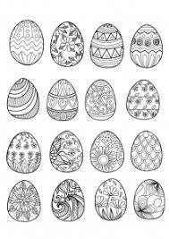 Coloring pages of easter eggs. Easter Coloring Pages For Adults
