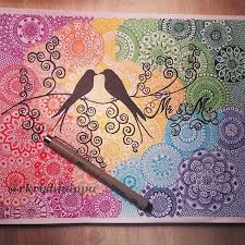 Love Birds Couples Lovers Valentines Day Art Print Etsy Mandala Art Lesson Mandala Design Art Indian Art Paintings
