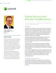 Having strong experience in creating a shared services function from the beginning or within a lift and shift project would be crucial for this role ideally…. Shared Services And Business Transformation The Shared Services Outsourcing Network