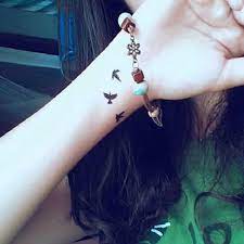 Faux Tatouage Autocollant Pour Femmes Nouveau Sexy Flash De Doigt Motif De Petits Oiseaux Autocollant D Art Temporaire Etanche Aliexpress