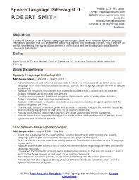 Speech Language Pathologist Resume Samples Qwikresume