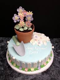 Garden Cake For All Your Cake Decorating Supplies Please Visit Craftcompany Co Uk Cupcake Cakes Retirement Cakes Novelty Cakes