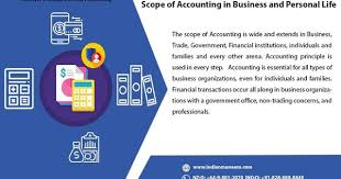 Scope Of Accounting In Business And Personal Life Accounting Principles Financial Institutions Business