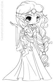 Scottish Elf Princess Lineart By Yampuff On Deviantart Princess Coloring Pages Chibi Coloring Pages Cool Coloring Pages