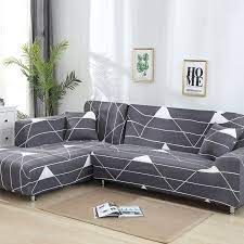 This simple and modern designed sectional sofa with ottoman can fit into any living room, master room, or loft with any kind of furniture style. L Shaped Sofa Cover Stretch Sectional Couch Cover Sofa Set Sofa Covers For Living Room Housse Canape Slipcover 1 2 3 4 Seater Sofa Cover Aliexpress