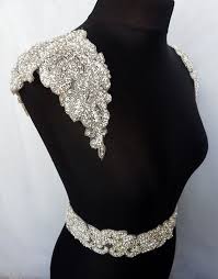 1 Pair Shoulders Luxury Applique Shoulder Applique Bridal Etsy Bridal Applique Embellished Dress Dress Accessories