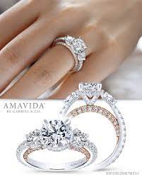 18k White Rose Gold Round Three Stone Diamond Engagement Ring Handmade Wedding Rings Three Stone Diamond Rings Engagement Engagement Rings Twisted