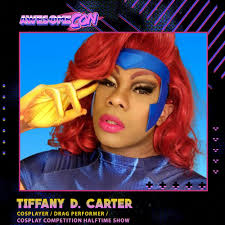 👑 The Queens are coming! This year the Cosplay Competition Drag Halftime  Show is BACK featuring the incredible D'Manda Martini, Logan Stone, Tiffany  D. Carter, and Sirene Noir Sidora Jackson. If you