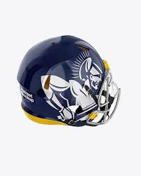 Download American Football Helmet Mockup Top Back Halfside View In Apparel Mockups On Yellow Images Object Mockups