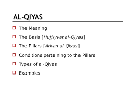 Ability to be contrasted, comparability. Introduction Of Usul Fiqh Al Qiyas