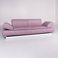 Koinor Diva Designer Leder Sofa Lila Dreisitzer For Sale At 1stdibs