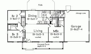 Architectural plans with measurements of a three level residence with four bedrooms and interior autocad blocks for free download in autocad dwg format, laundry area. Nice Rectangle Shape Home Pinterest House Plans 80943