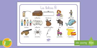 En el caso del alfabeto latino, del latín original solo se conserva ese conjunto de letras. Tapiz De Lecto La Letra N Teacher Made