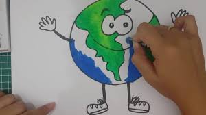 Latihan mewarnai untuk anak tk hal ini menunjukkan mewarnai menjadi sebuah metode yang digunakan guru untuk mendidik anak anak tk. How To Drawing Earth Cara Menggambar Bumi Youtube