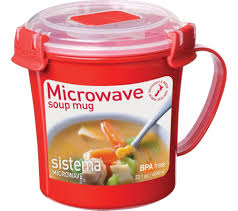 That depends on the make and model of the microwave. Sistema 656ml Microwave Soup Mug Fast Delivery Currysie