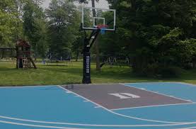 In basketball, the basketball court is the playing surface, consisting of a rectangular floor, with baskets at each end. Court Painting Backyard Sports