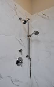 Master Shower With Shower Head And Shower Wand Bathroom Renovations Bathroom Contractors Master Shower