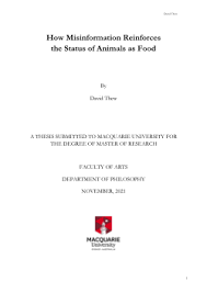 How misinformation reinforces the status of animals as food