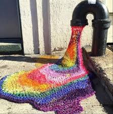 Cute Yarn Bomb Yarn Bombing Crochet Art Knit Art