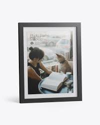 Download Glossy Photo Frame Mockup In Stationery Mockups On Yellow Images Object Mockups Yellowimages Mockups