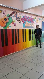 Hengame Ayati Adli Kullanicinin Duvar Boyama Muzik Sokagi Panosundaki Pin Mural Muzik Sinifi Duvar