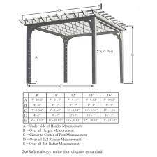 Traditional Vinyl Pergola Kit From Dutchcrafters Amish Furniture