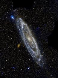 Hot Stars Burn Brightly In This Image From Nasa S Galaxy Evolution Explorer Showing The Ultraviolet Side Of A Fam Andromeda Galaxy Spiral Galaxy Space Planets