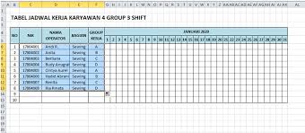 Membuat jadwal piket dengan cara yang tidak biasa di microsoft office excel, cara membuat daftar piket piket di microsoft excel cara membuat denah cara mudah membuat jadwal kerja atau rooster dengan menggunakan rumus =countif sehingga mempermudah memonitor kehadiran pershift kerja jual hi excel pemula , ada permintaan untuk membuat jadwal kerja otomatis. Cara Membuat Jadwal Kerja Karyawan Dengan Fungsi Vlookup Pada Excel