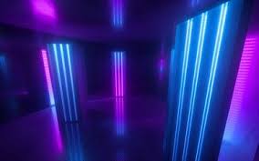 3d Render Blue Pink Violet Neon Abstract Background Ultraviolet Light Night Club Empty Room Interior Tu Stage Decorations Ultra Violet Empty Rooms Interior