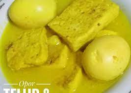 Resep Sedap Opor Telur Dan Tahu Tanpa Santan