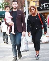 She played an exhibition match against jelena ostapenko in abu dhabi in december, then a doubles match with her sister venus at the fed cup earlier this month. Serena Williams In Rare Outing With Husband Alexis Ohanian And Daughter After Met Gala Celebrity News Showbiz Tv Express Co Uk