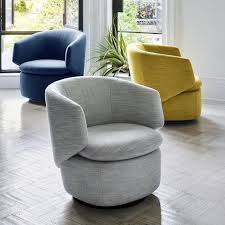 Crescent Swivel Chair Upholstered Swivel Chairs Swivel Chair Living Room Living Room Chairs