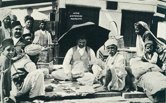 Playing Pachisi on the voyage from Calcutta to Rangoon— 1920s. Once the royal pastime of Indian emperors, Pachisi was famously played by Akbar himself on a life-sized courtyard board with living courtiers