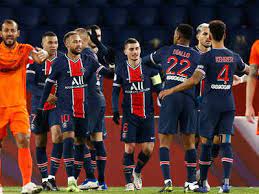 French ligue 1 match psg vs montpellier 01.02.2020. Psg Thrash Montpellier To Open Three Point Lead In Ligue 1 Football News Times Of India