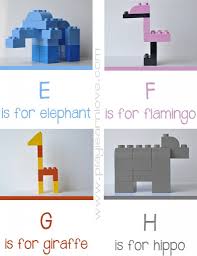 Lego Animal Alphabet Printable E H Lego Animals Legos Animal Alphabet Printable