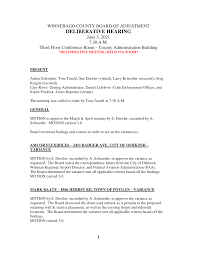 DELIBERATIVE HEARING